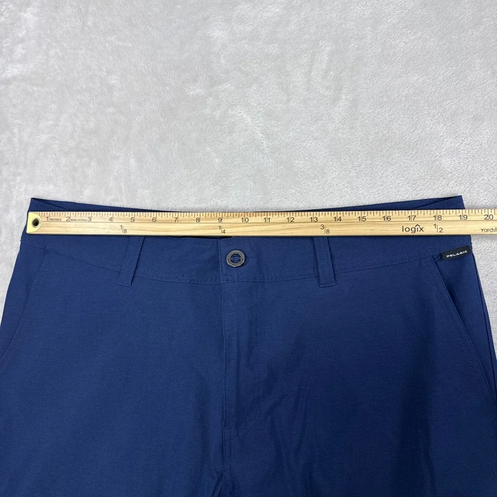 Pelagic Shorts Mens 38 Navy Blue Performance Fishing Outdoor Surf